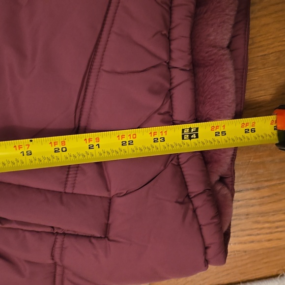 ARIZONA JEAN CO WOMEN'S JUNIORS WINTER BERRY HOODED COAT SIZE LARGE - Picture 13 of 15